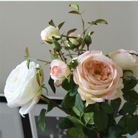 高贵优雅皇室玫瑰仿真花套装 假花 绢花多颜色可选