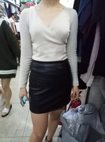 2016秋季韩版女装新款smooth交叉修身显瘦薄款V领针织衫打底衫