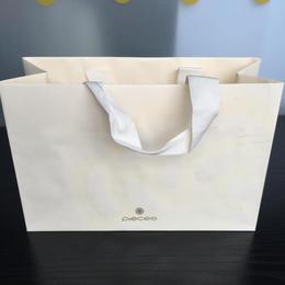 袋子工厂精美米白色小清新礼品袋手提包装袋加厚结实纸袋现货