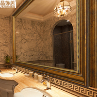 欧式浴室镜防水镜子卫浴镜洗手间卫生间镜子镜框画框定制