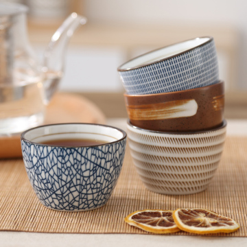 2017年专柜日式釉下彩手绘直身杯咖啡杯功夫 会议 陶瓷 茶杯
