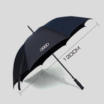 正品奥迪商务伞直杆伞防紫外线半自动遮阳晴雨伞 广告伞定制印刷