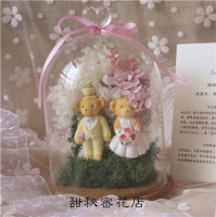 【梦中婚礼】进口玻璃罩永生花礼盒创意闺蜜结婚礼物南昌