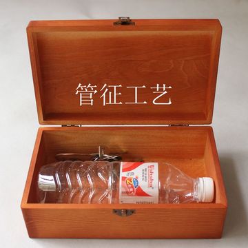 现货zakka木制复古实木木盒子上色盒收纳盒桌面证件饰品收藏盒子