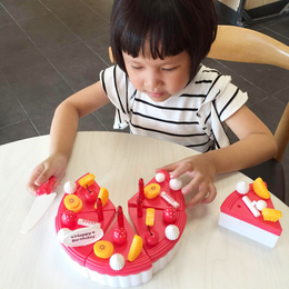 儿童过家家玩具切切乐女孩生日礼物DIY蛋糕水果套装宝宝仿真益智