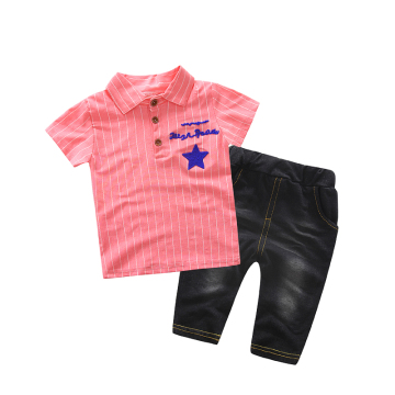 童装2016新款 男童夏装套装 儿童短袖T恤运动服两件套宝宝外出服
