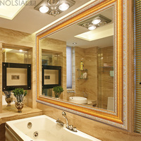 豪华欧式浴室镜防水镜子卫浴镜洗手间卫生间镜子镜框画框定制