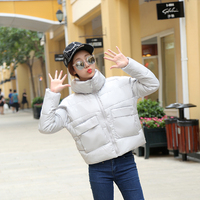 【天天特价】2016新款韩版时尚立领面包服短款棉服女学生宽松外套