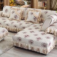 【天天特价】欧式亚麻沙发垫简约现代沙发套四季通用防滑布艺坐垫