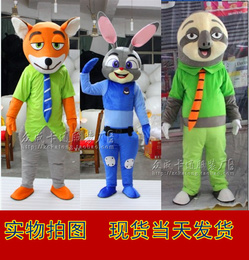 疯狂动物城卡通人偶服装尼克狐狸朱迪兔子卡通服装人偶道具兔子