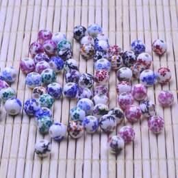 8青花瓷散珠 DIY手工编织配件辅料 陶瓷圆珠子 饰品材料厂家直销