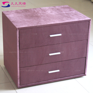 紫色柜子紫色床头柜 三屉柜定做 特价促销床头柜 可定做