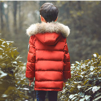 2016新款童装儿童羽绒服男童中长款加厚外套韩版中大童青少年冬装