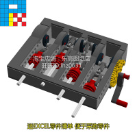 【图纸】LEGO乐高 科技 V4 ENGINE 汽车引擎发动机工作原理