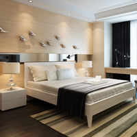 北欧板式床现代简约白色亮光烤漆单双人床婚排骨架床1.81.5米床