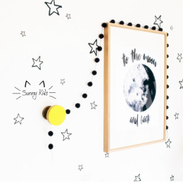 新创意家居定制ins北欧风星星背景墙贴儿童房客厅卧室装饰贴纸PVC