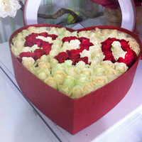 宁波鲜花店520礼物送女友创意浪漫99朵红玫瑰求爱婚表白心形礼盒