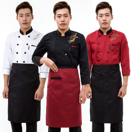 厨师工作服后厨厨师长定制厨房酒店餐饮蛋糕西餐厅厨师服长袖