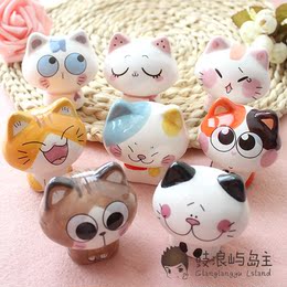 鼓浪屿猫猫爆款 日式杂货 创意家居陶瓷小摆件 卖萌猫 八款系列