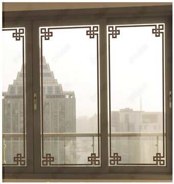边角装饰自粘玻璃贴纸 中国风复古门窗店铺墙贴装饰贴窗花贴