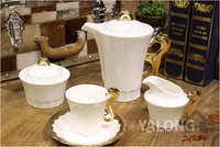 咖啡具套装 陶瓷结婚礼品 咖啡杯套装 骨瓷英式下午茶具套装包邮