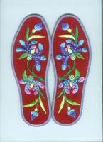 少数民族纯手工绣工艺品特色刺绣 土族刺绣精美鞋垫