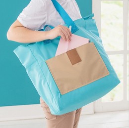 旅行收纳袋折叠帆布购物旅行袋可套拉杆箱收纳包便携单肩拉杆箱包