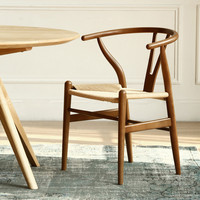 北欧美式简约Y型chair实木餐椅 书桌椅 餐桌椅茶桌椅靠背椅休闲椅
