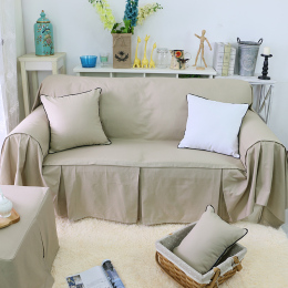 双经双纬全棉组合沙发巾全盖沙发套沙发罩多色可选可定制防滑