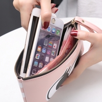 新款韩版多功能手机钱包手腕零钱袋手拿女式长款钱包拉链小手包包