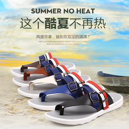 韩版时尚个性男士拖鞋夏季人字拖塑料防滑潮流凉拖休闲夹趾沙滩鞋