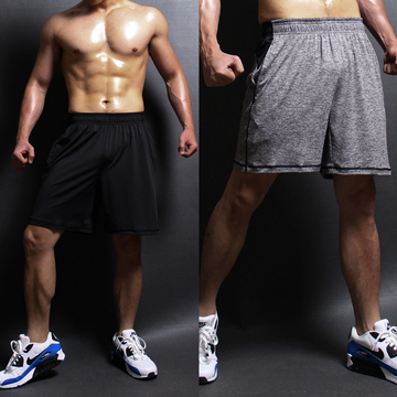 夏季男健身短裤弹力速干跑步运动透气宽松休闲薄款篮球训练五分裤